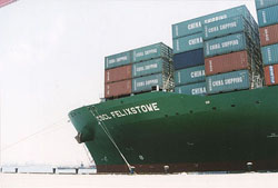 Bow of the Felixstowe
