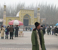 Kashgar's Id Kah Mosque in winter