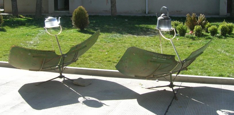 Pix of solar kettles in Tibet