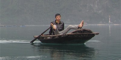 Pix man rowing with his feet