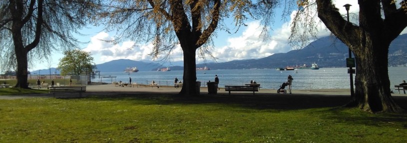 Ships in Vancouver harbor